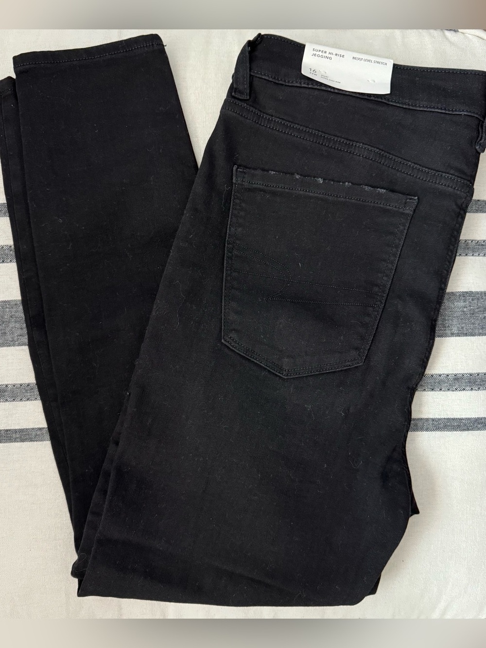 Black Super High-Rise Skinny Jegging Jeans